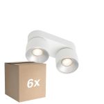 Multipack 6x Nordlux Pitcher Spot Metal White | Suitable for 2x GU10